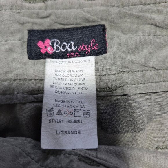 💚🤎 VINTAGE Y2K Boa Style Camouflage Cargo Mini Skirt 🤎💚 - Picture 4 of 4